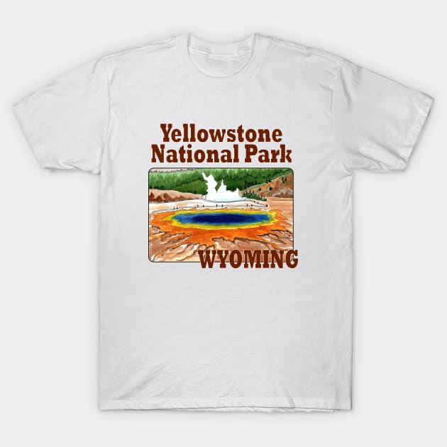 Yellowstone National Park, Wyoming T-Shirt by MMcBuck